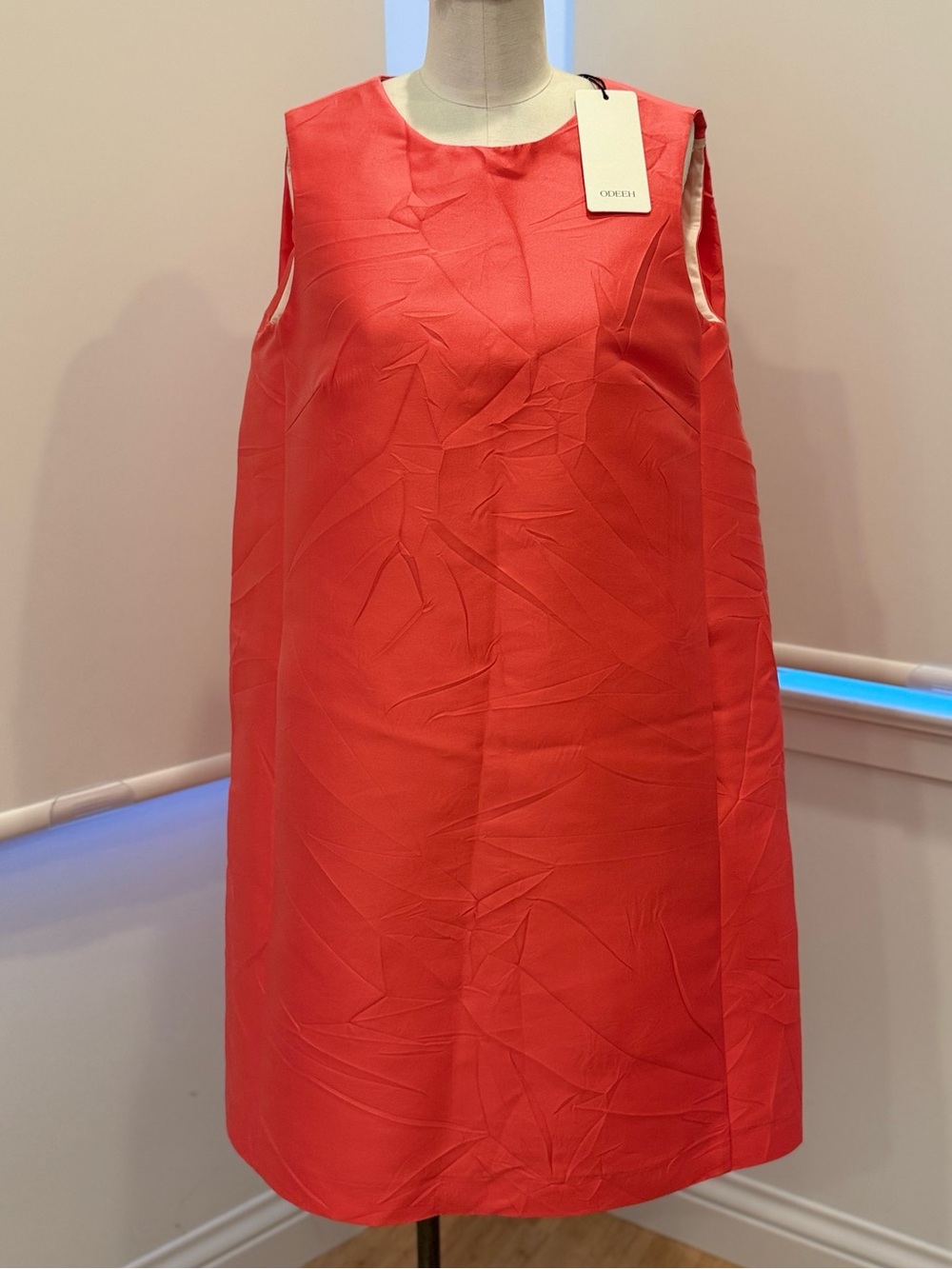 ODEEH Shift Dress - Coral